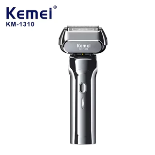 KEMEI km1310 Barbeador Elétrico Recarregável Cortador Barbeador Elétrico Navalha Elétrica USB Homens