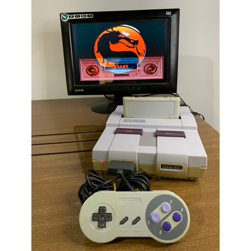 Super Nintendo Fat + Mortal kombat 2
