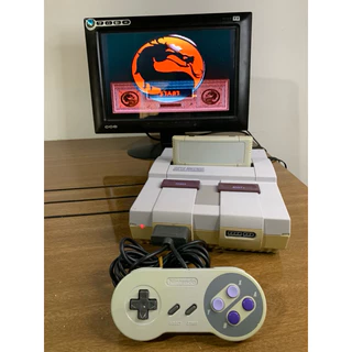 Super Nintendo Fat + Mortal kombat 2