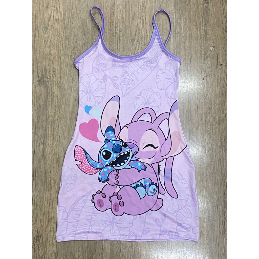 PersonaLZA Pijama Camisola de alcinha Tecido Romantic Stitch