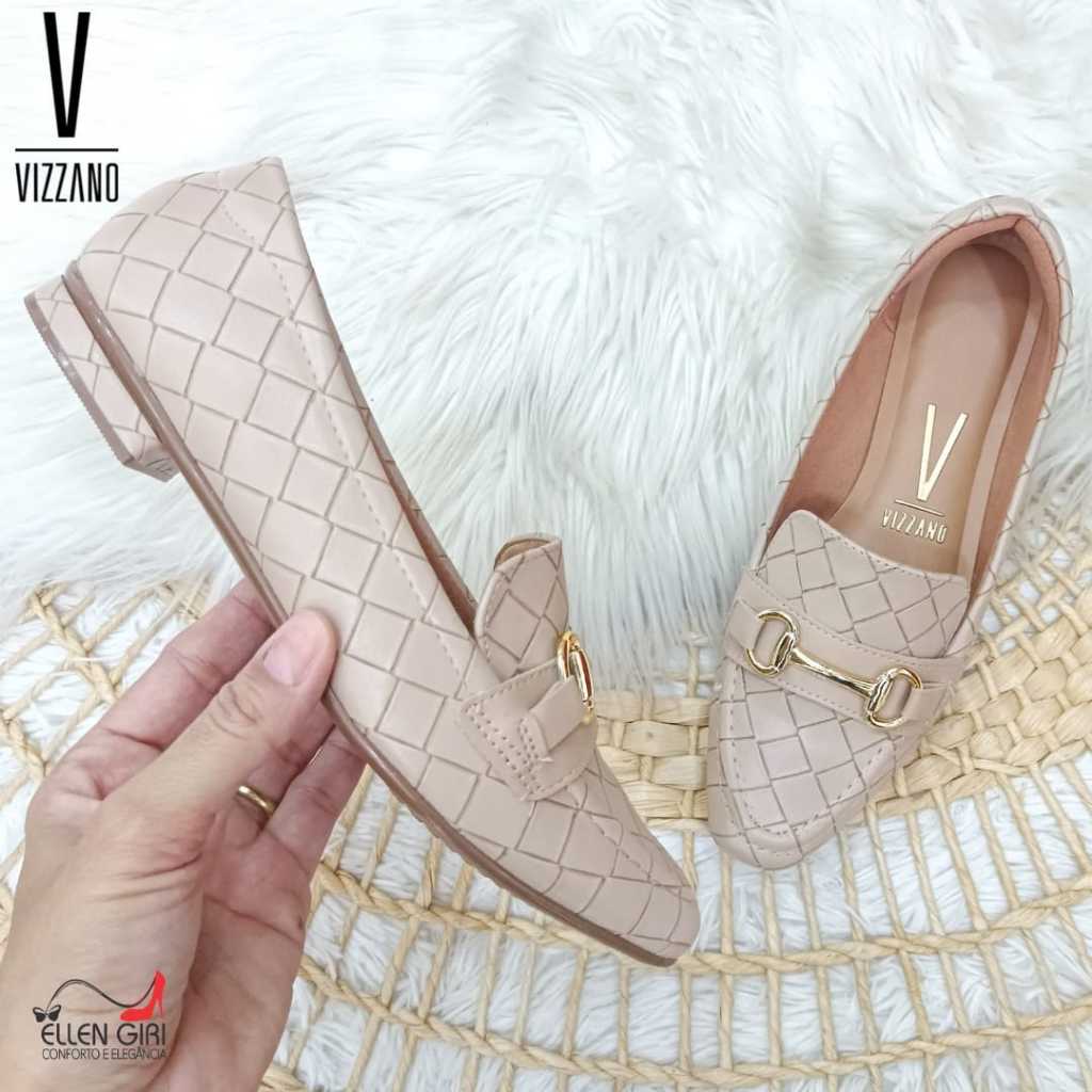 Bico Quadrado Mocassim Sem CadarÃ§o Sapato Mocassim Feminino Bico