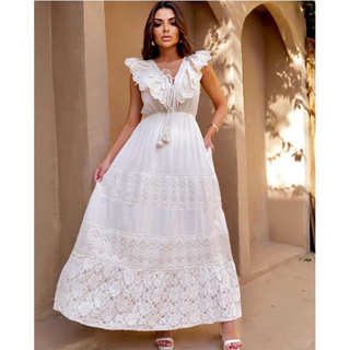 Vestido De Algodao Lesi Cru
