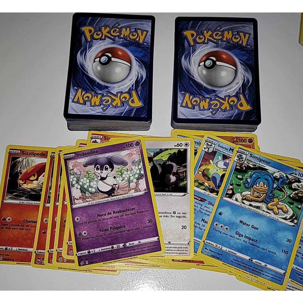 Lote Cartas Pokémon Originais - O Melhor Preço - Somente Pokémon ...