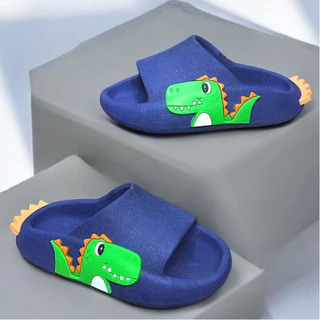 Chinelo Nuvem Slide Infantil Confortável Dino Calda Para Meninos