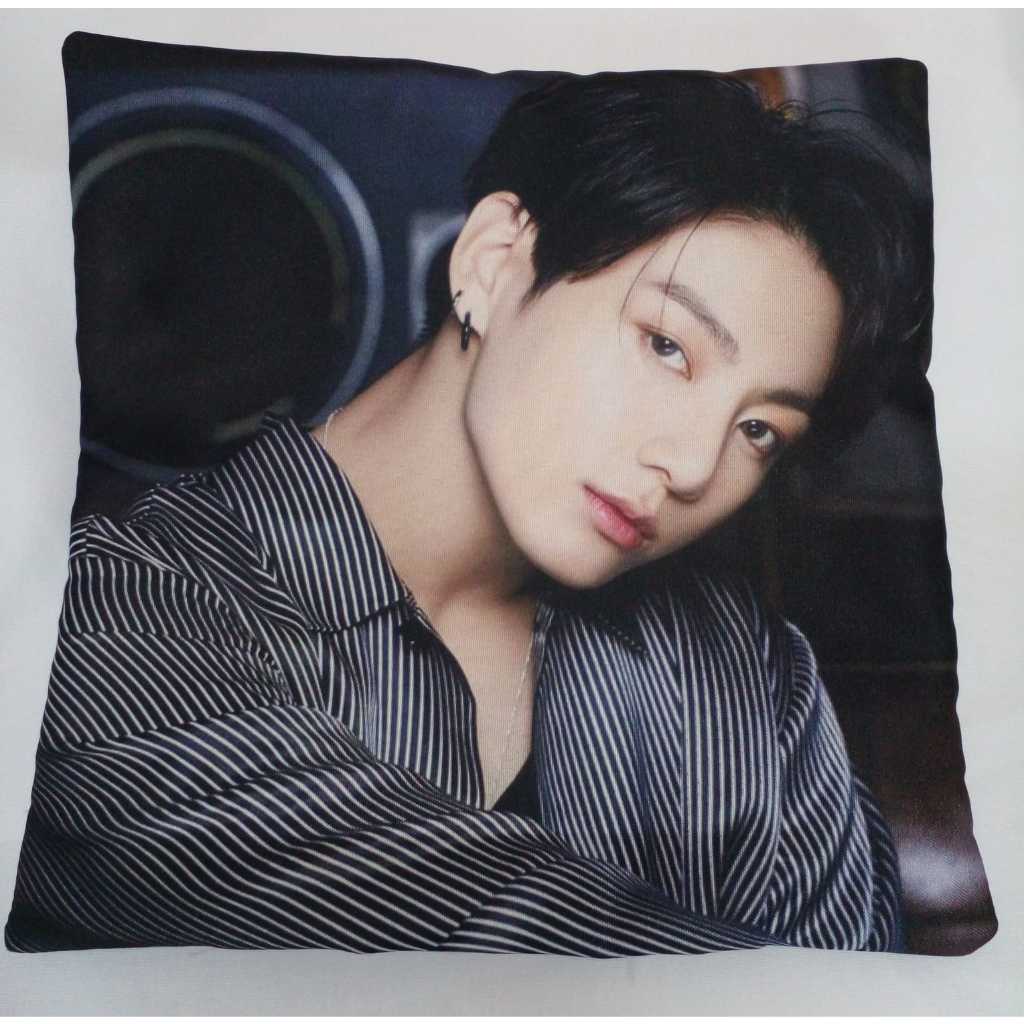 Almofada personalizada JungKook listras BTS 30x30cm