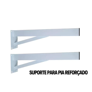 Suporte pia mão francesa grapa parafusar super reforçado 50cm 2 Un Granito- Branca