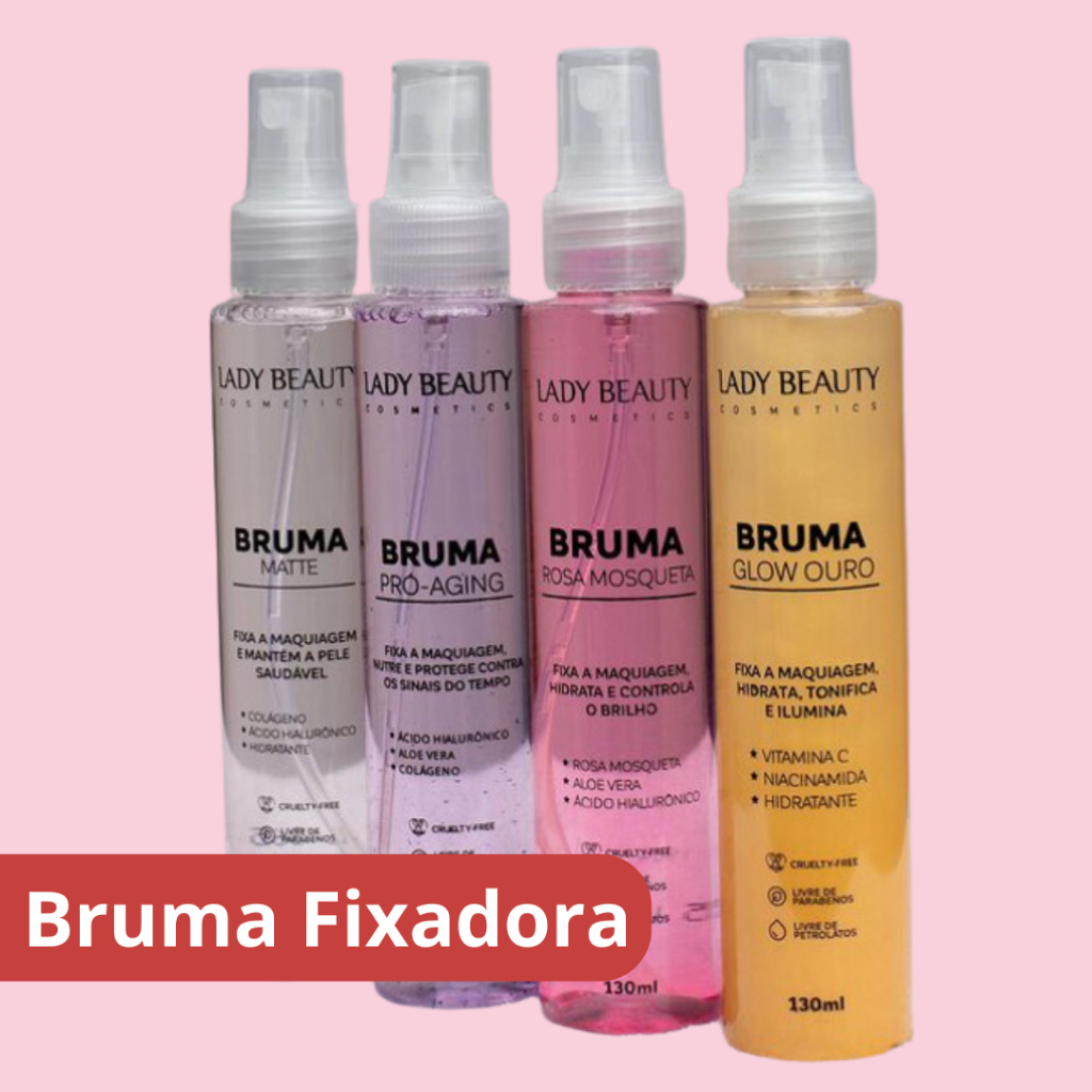 Bruma fixadora de Maquiaguem Lady Beauty 130ml - Escolha seu tipo ...