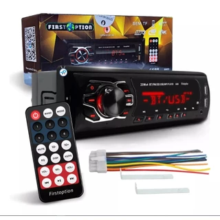 Mp3 Player Automotivo 12v 4x25w 1din Bluetooth 5.0 Fm 2x Usb Aux