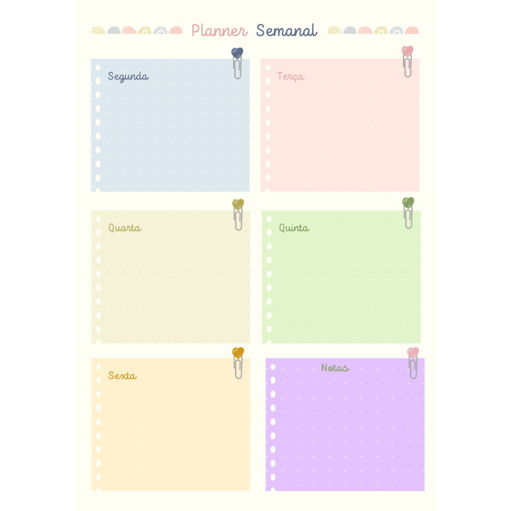 Planner Semanal e Mensal Magnético - Ímã de Geladeira com Caneta para ...