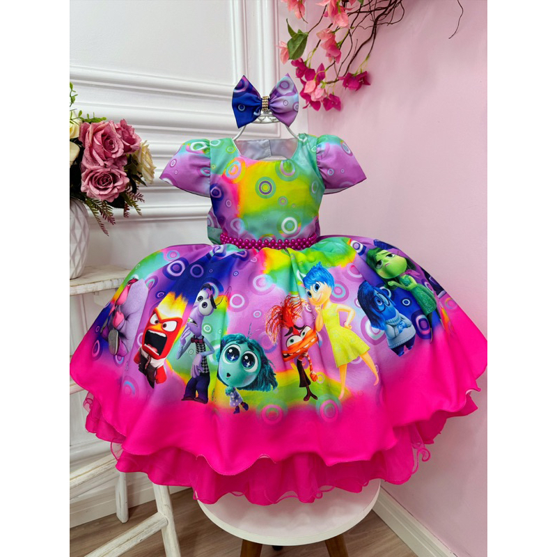 Vestido infantil Divertida Mente 2 | Shopee Brasil