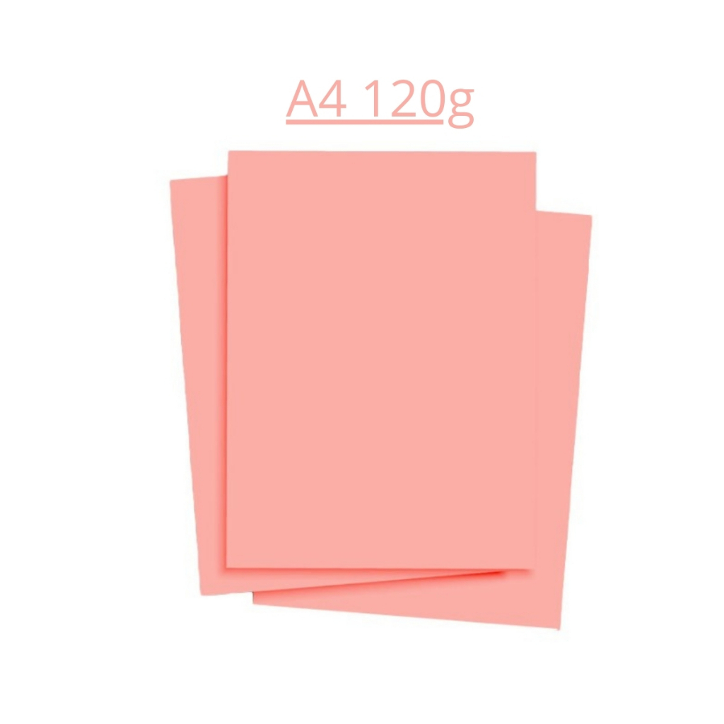 Papel Color Plus Rosa Fidji A4 120g Massa Colorida (Várias Quantidades ...
