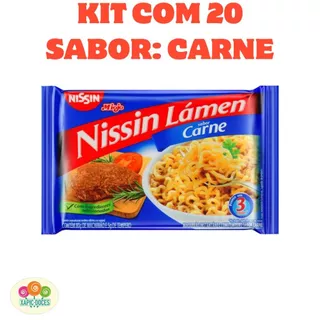 Kit com 20un MIOJO NISSIN SABOR CARNE