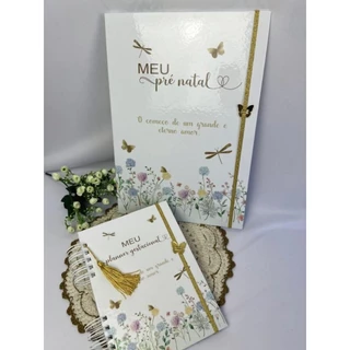 Kit Gestante , pasta para organizar exames e documentos mais Planner gestacional em Oferta na Shopee