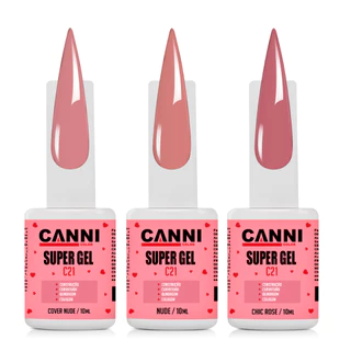 super gel unhas 10 ml para blindagem, construção, manutenção, blindagem, colagem e ponto de tensão canni color o mais completo
