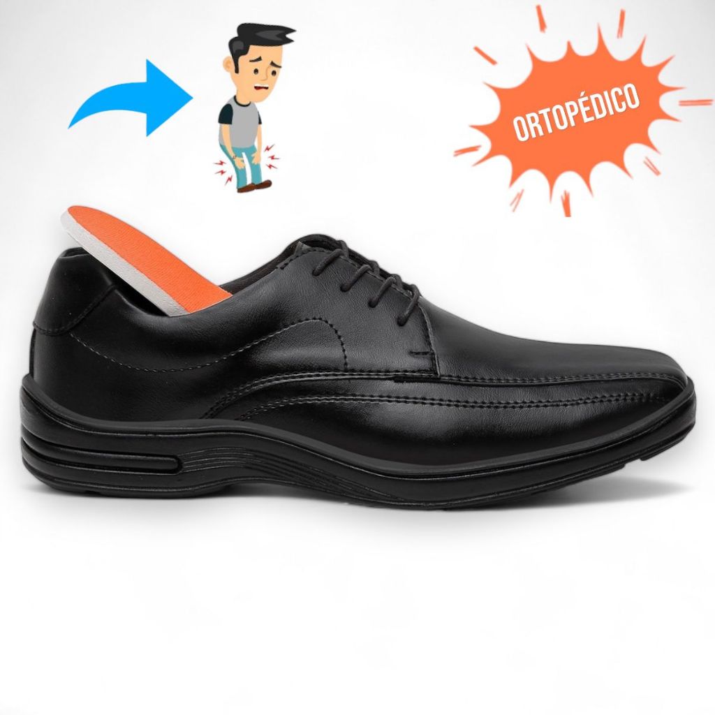 Sapatos Ortopedicos Palmilha Para Sapato Social Masculino Sapato