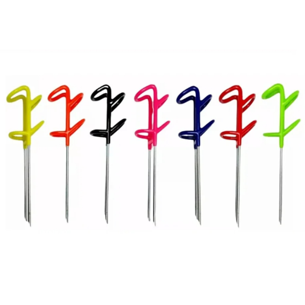 Suporte De Vara Reforçado Emborrachado 8 mm X 35cm 4 Posições