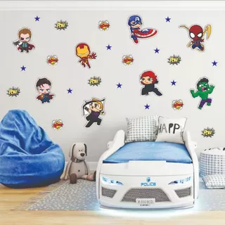 Adesivo de Parede Infantil kit 28 unidadades