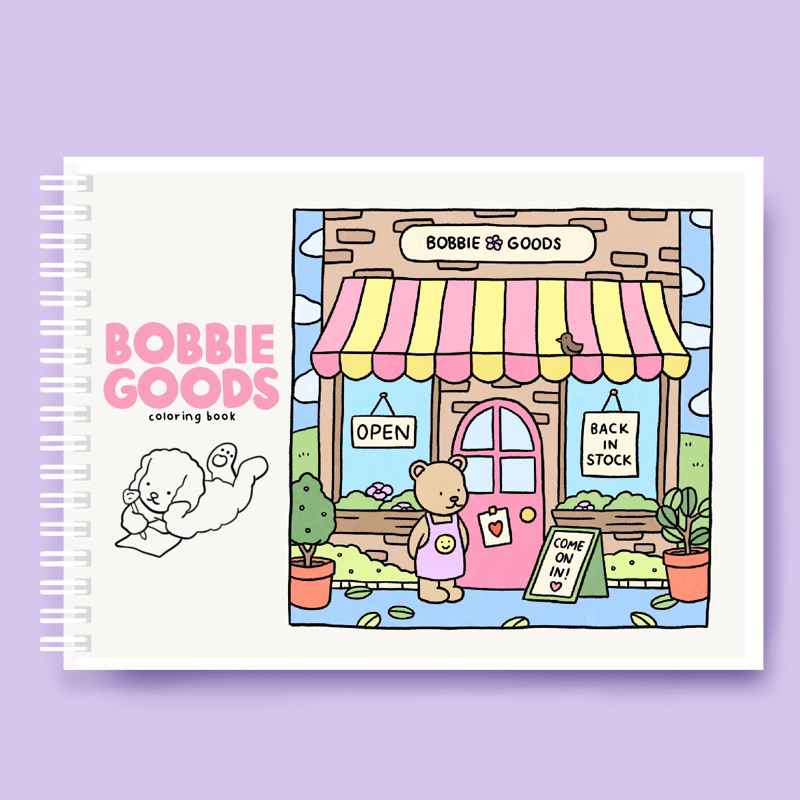 Livro Impresso de Colorir Bobbie Goods | Tamanho A5 | Pintura | Desenho | Colorir | Bobbie Goods