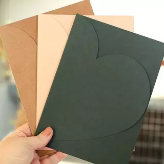 Envelope Luxo para Convite Coração 15x21cm. Pronta Entrega
