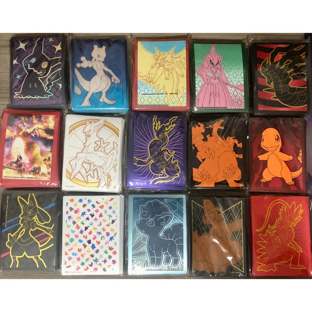 SLEEVE SHIELD ORIGINAIS POKÉMON ETB PACOTE COM 65 UNIDADES - ESCOLHA SEU PREFERIDO