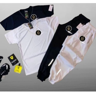 KIT 2 CALÇAS JOGGER + 2 CAMISETAS ou KIT 1 CALÇAS JOGGER + 1 CAMISETA - CONJUNTO DRY FIT MASCULINO