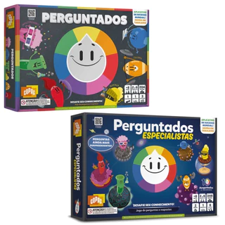 JOGO DE MESA PERGUNTADOS COPAG BRINQUEDO TABULEIRO CARTONADO OFICIAL CARTAS PERGUNTAS ESPECIALISTAS