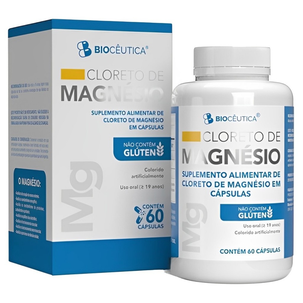 CLORETO DE MAGNÉSIO 60 Cápsulas Biocêutica | Shopee Brasil