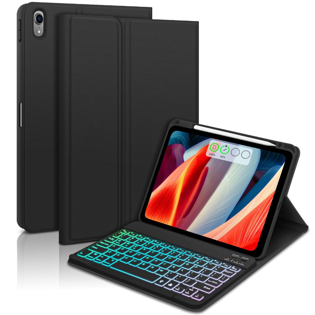 Capa De Com Teclado Magnético Para iPad Protetora Com Teclado Para iPad Air 4 Air5 Air6 10.9" 10.2"