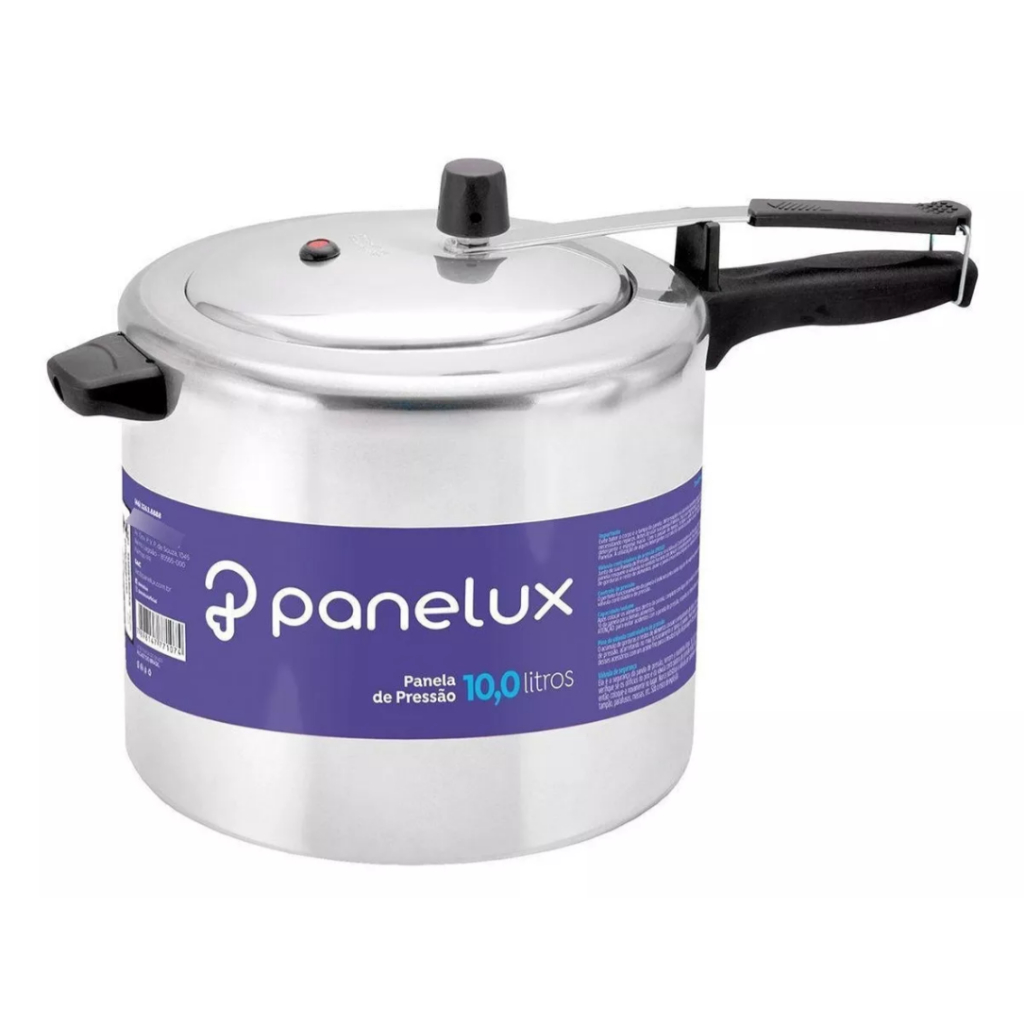 Panela de Pressão Panelux 10 Litros Alumínio Polido Classic