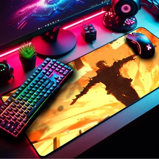Mouse Pad Gamer Premium 65x32cm Borda Costurada Diversas Estampas Feiticeiros JJK