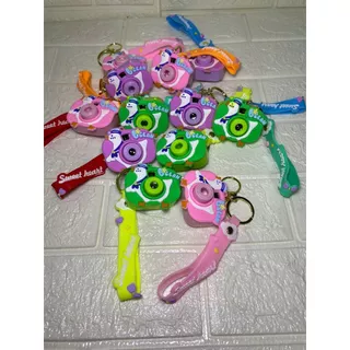 Kit 12 Pçs Câmera Chaveiro formato projetor imagens fofas Cute Cartoon Key Chain Infantil Brinquedo Novidade