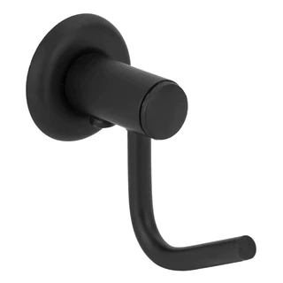 Porta Toalha Preto Cabide Simples Para Banheiro