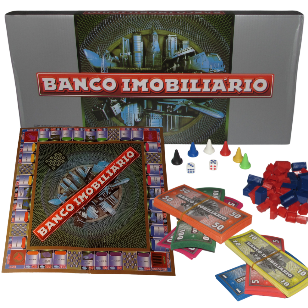 Banco Imobiliário Jogo Tabuleiro Tradicional | Shopee Brasil