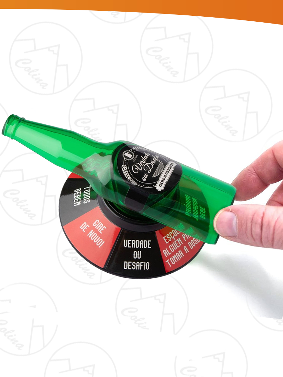 Jogo da Garrafa Verdade ou Desafio Roleta Drink Shots | Shopee Brasil