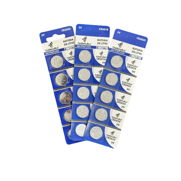 Pilha Bateria CR2032/CR2025/CR2016 cartela com 5un para controle de carro, calculadora, brinquedos, relogios