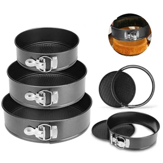 COM OFERTA Forma Para Bolo Torta Kit 3 Uni C/ Fundo Removível Antiaderente Kit Cozinha