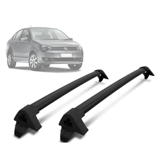 Rack De Teto Bagageiro em Alumínio Volkswagen Polo Sedan 2002 A 2012 Projecar