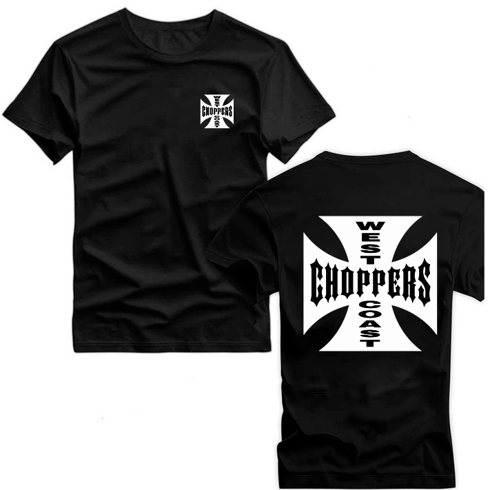 Jesse Who? West Coast Choppers Iron Cross Cotton Lg Sleeves Black Men's T-Shirt