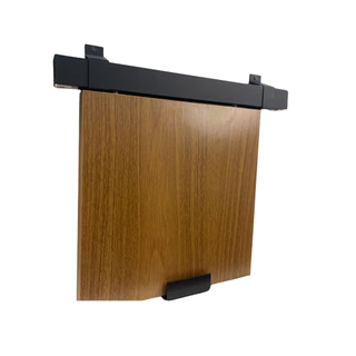 Kit Para Porta De Correr Em Alumínio Preto Fosco suporta Porta Até 80kg