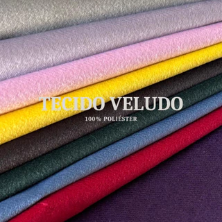 Tecido Veludo Macio para Sofá 210g 100% Poliéster