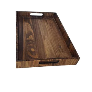 Bandeja Madeira Pinus tingido ( comprimento 30 cm e 20 cm largura)