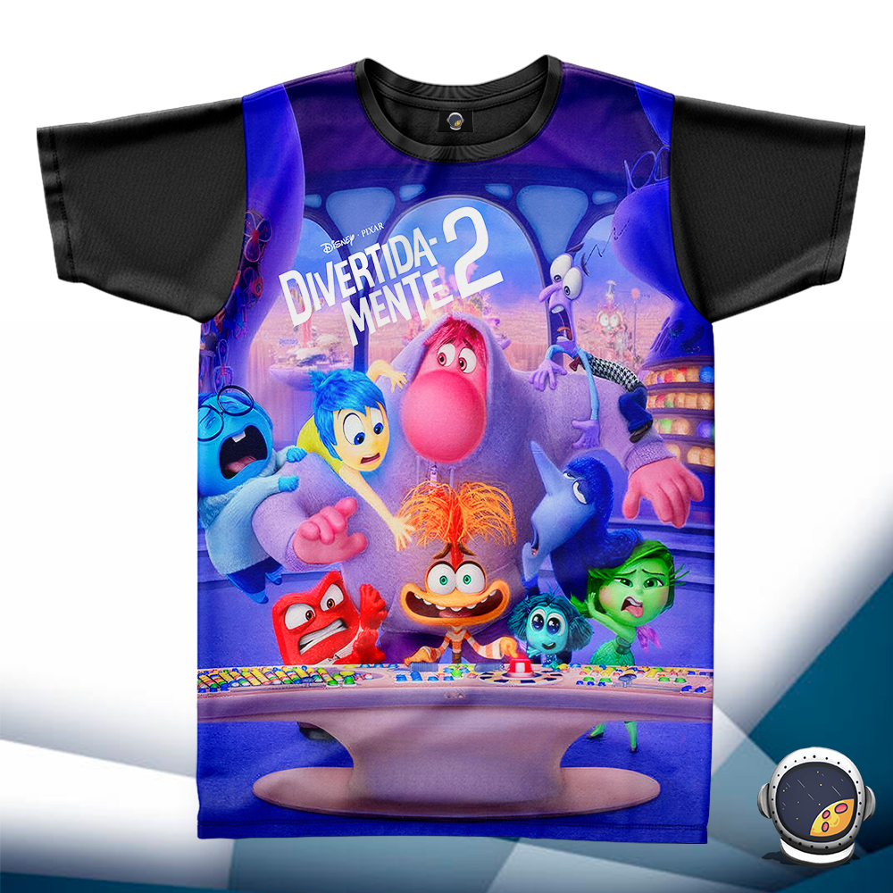 Camiseta Divertidamente 2 Disney Pixar Unissex Babylook Infantil Adulto ...