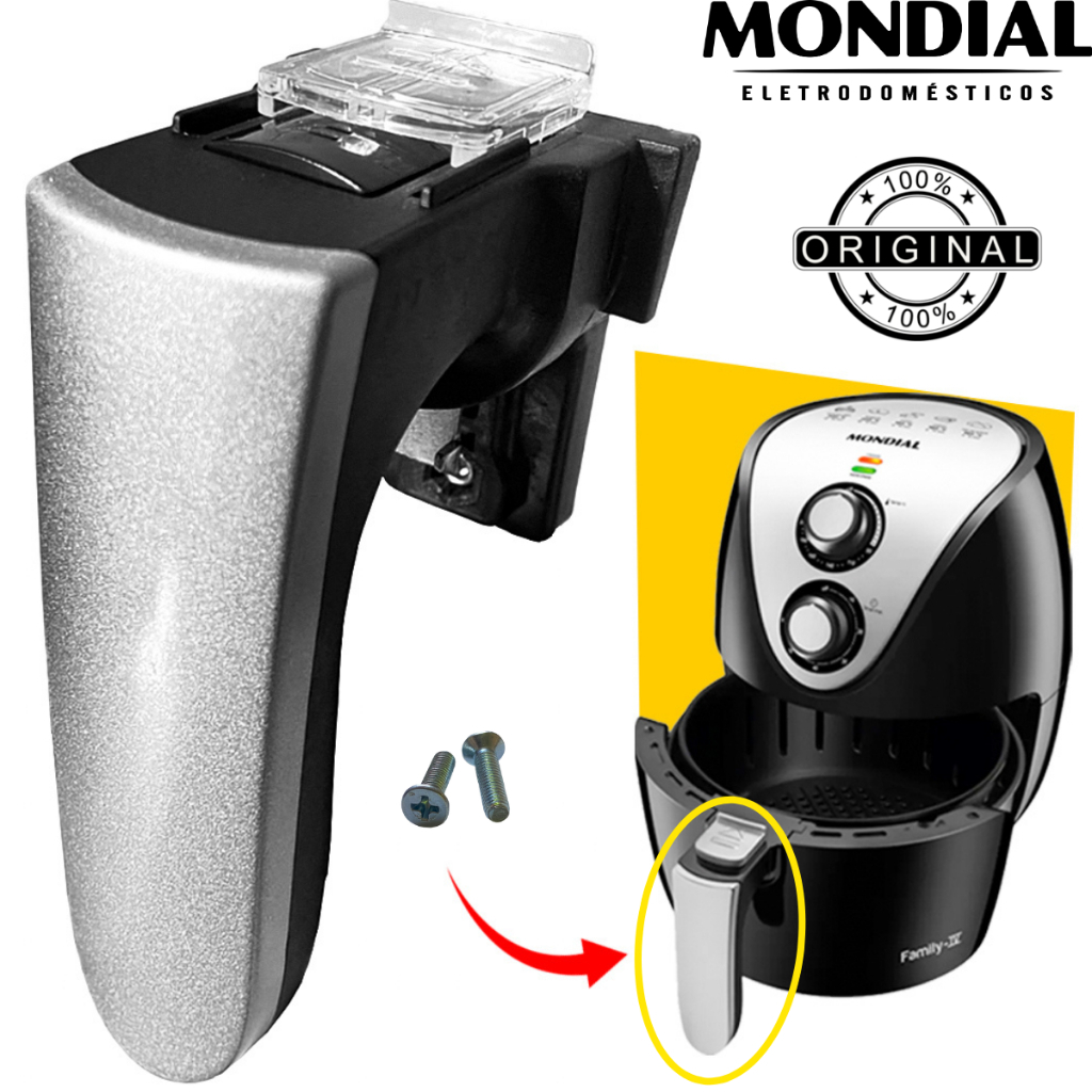 Cabo Puxador Alça Air Fryer Mondial AF-29/AF-30/AF-31 Original | Shopee ...