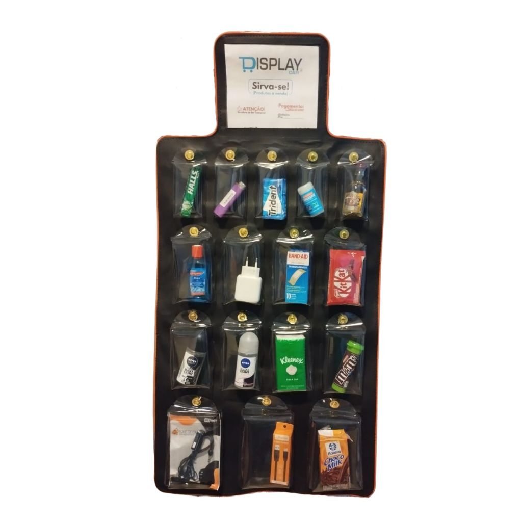 Suporte Expositor de Doces Acessórios Uber 99 Indriver Táxi DisplayCar Placa Motorista de Aplicativo (Com Alarme, Sem Alarme e Com Alarme e Led)