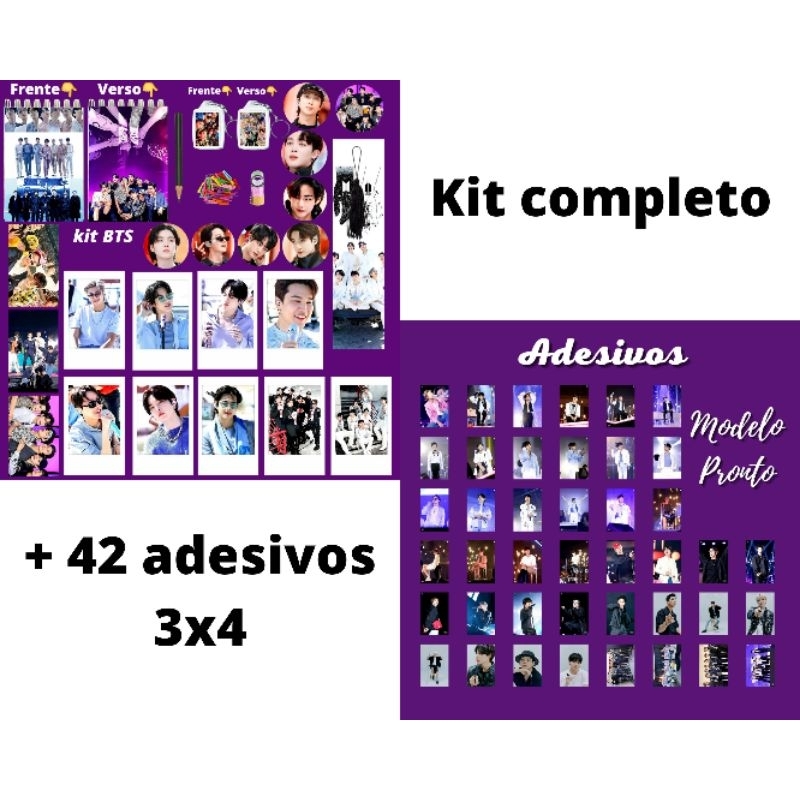 kit BTS ot7 2022 Personalizado com 81 itens | Shopee Brasil