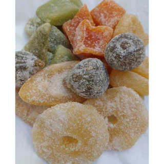 MISTO 6 SABORES - Emb. 300g - ABACAXI, ABÓBORA, CIDRA, FIGO, LARANJA, MAMÃO VERDE - CRISTALIZADOS