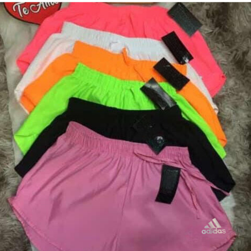 short tactel feminino casual saida de praia corrida shorts academia shortinho caminhada promoção