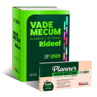 Vade Mecum Acadêmico de Direito Rideel 38ª Edição - 2024 + Planner de Estudos