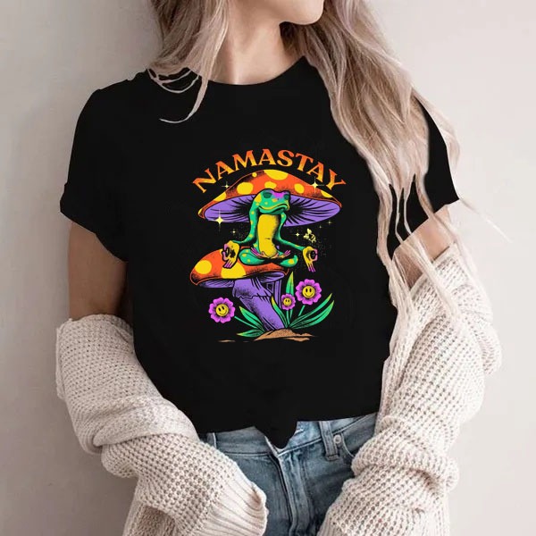 Camiseta Feminina Namaste Fio 30.1 100% Algodão Envio Já