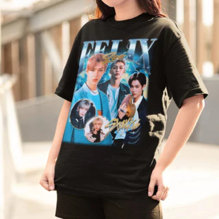 Camiseta T-shirt Unissex Kpop Stray Kids Felix Retro